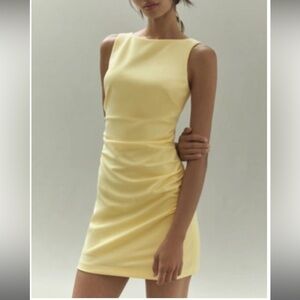 BHLDN Anthropologie Elegant Yellow Sleeveless Dress